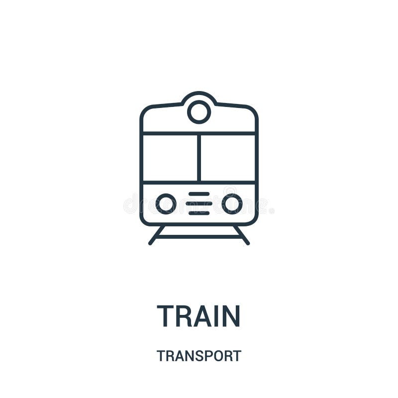 E Linea sottile illustrazione di vettore dell'icona del profilo del treno illustrazione di stock E Linea sottile illustrazione di vettore dell'icona del profilo del treno illustrazione di stock