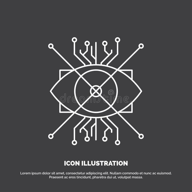 E Linie Vektorsymbol f? r UI und UX, Website oder bewegliche Anwendung vektor abbildung
