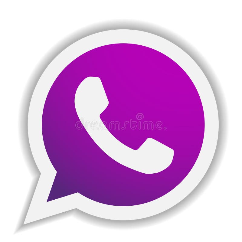WhatsApp Icon Logo Element Sign Vector Mobile App on White Background  Fotografía editorial - Ilustración de burbuja, concepto: 151715487