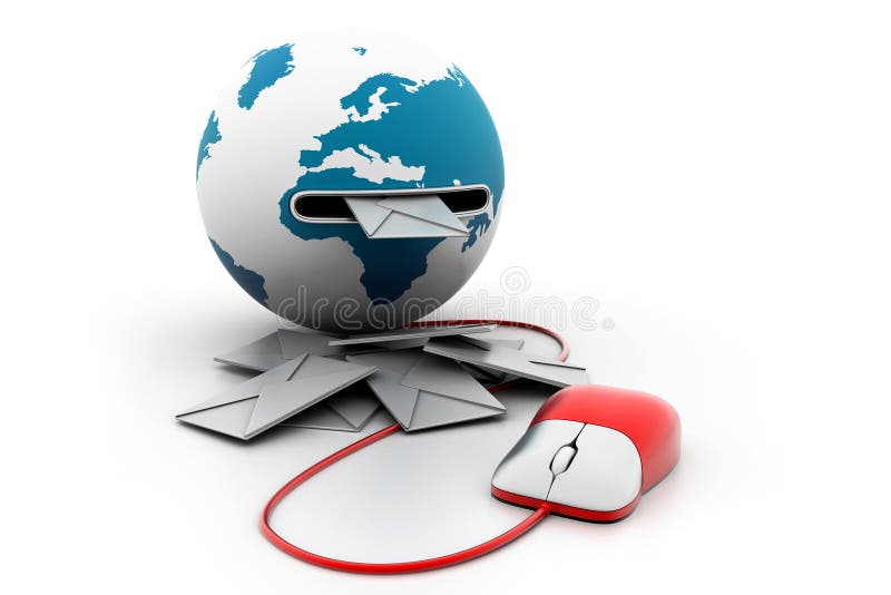 E mail concept stock illustration. Illustration of blank - 46707215