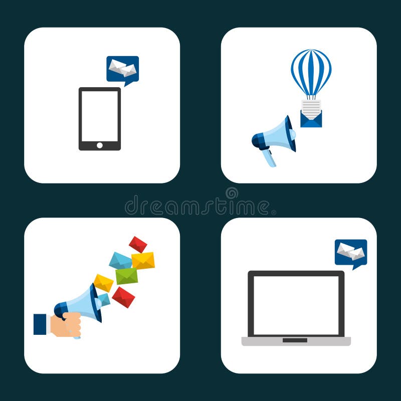 E-mail concept stock illustration