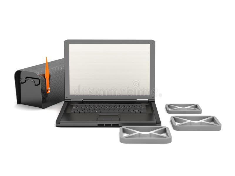 E-mail Concept Illustration Stock Illustration - Illustration of mail ...