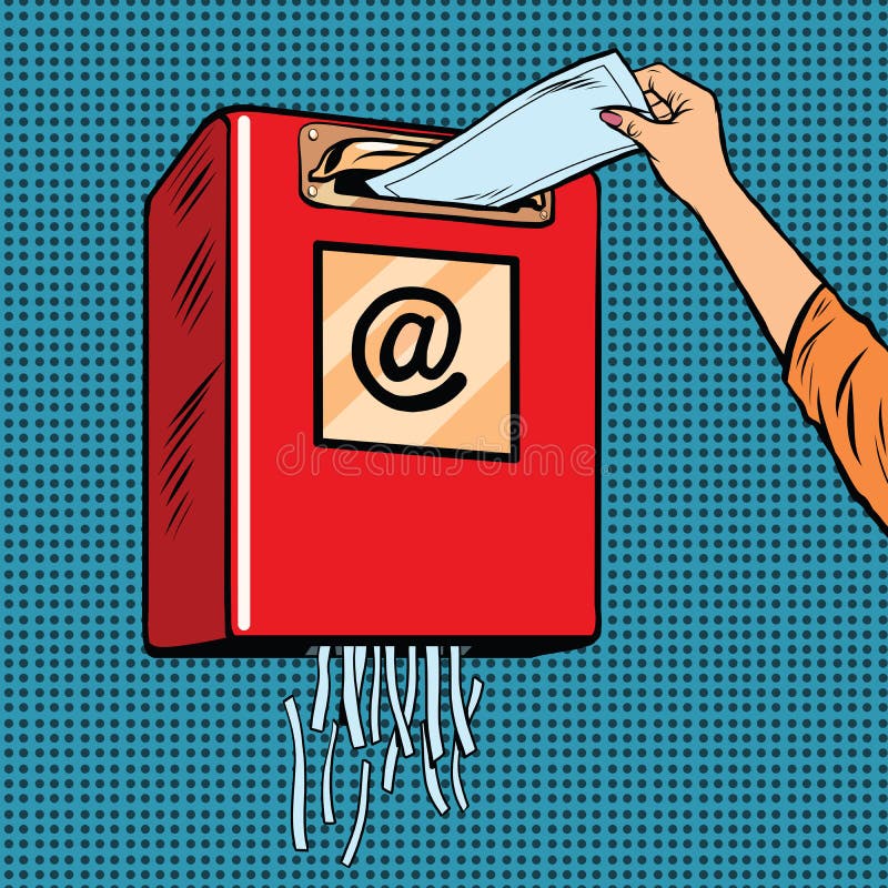E-mail de gunoi spam stock illustration