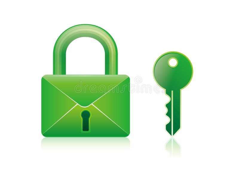 E-mail,lock,key