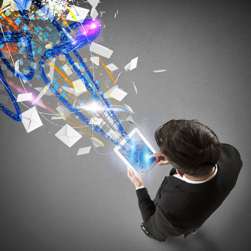 E-Mail von der Tablette lizenzfreie stockbilder E-Mail von der Tablette lizenzfreie stockbilder