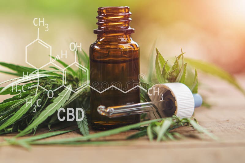 E medisch concept - formule CBD royalty-vrije stock fotografie E medisch concept - formule CBD royalty-vrije stock fotografie