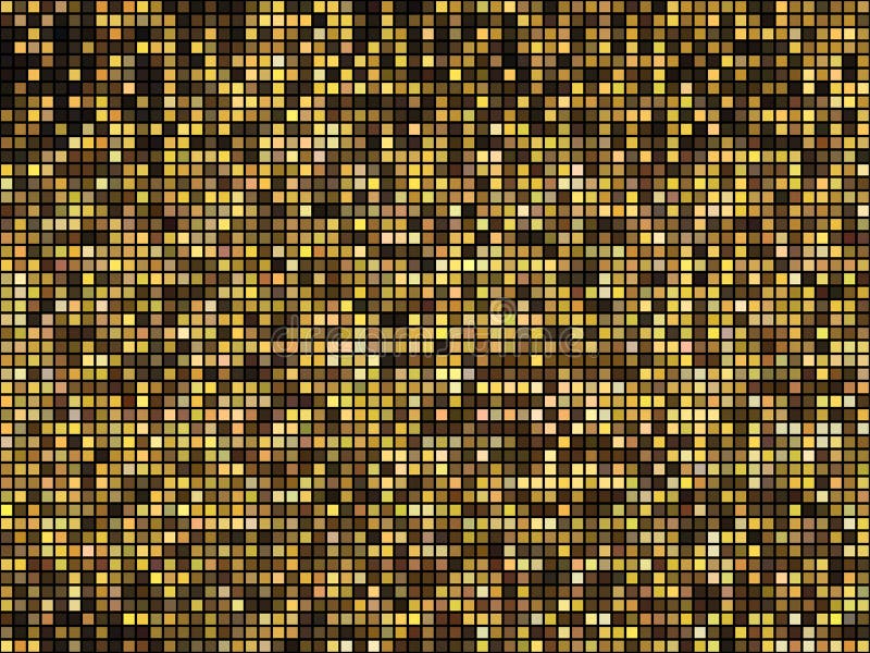 E Mosaïque carrée de Pixel illustration stock E Mosaïque carrée de Pixel illustration stock