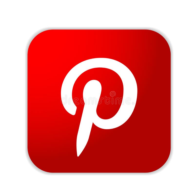 L'icona Di Logo Di Pinterest Nel Rosa è Aumentato Vettore Sociale  Dell'elemento Dell'icona Di Media Su Fondo Bianco Fotografia Editoriale -  Illustrazione di sociale, arancione: 139049976
