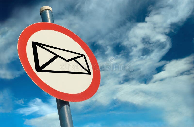 E-postsignage arkivfoto