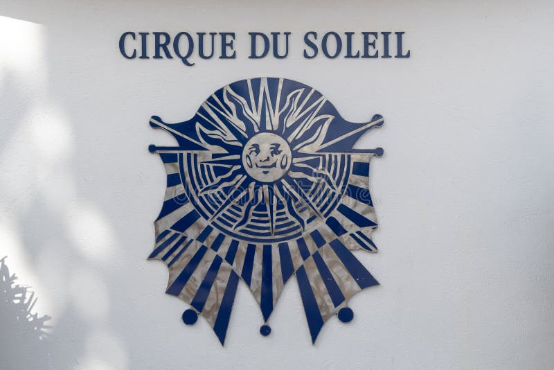 ORLANDO, USA: MAY 01 2019: Exterior image of the Cirque Du Soleil logo sign