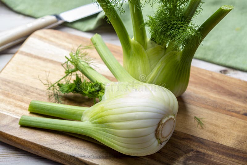 Healthy vegetable diet, raw fresh florence fennel bulbs. 