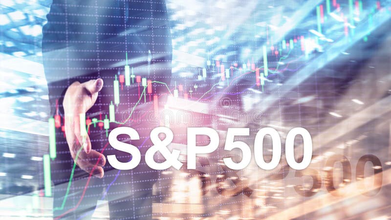 Indice boursier américain S P 500 - SPX. Concept d'entreprise de trading financier photo stock