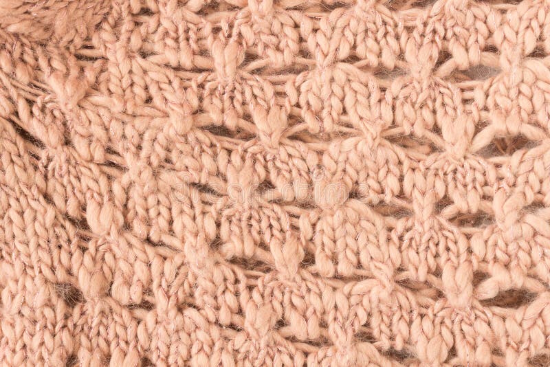 Brown Knitting Texture or Knitted Texture Background in macro style. Knitting Texture or Knitted Texture in vintage style for design. Brown Knitting Texture or Knitted Texture Background in macro style. Knitting Texture or Knitted Texture in vintage style for design