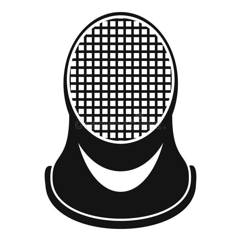 Fencing Helmet Icon, Simple Style 向量例证 插画 包括有 战斗, 表面 153380674