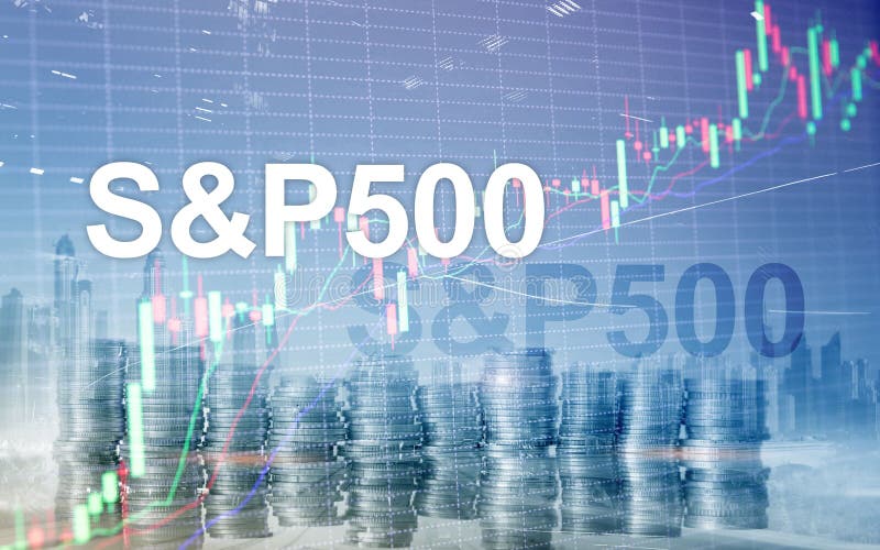 Indice boursier américain S P 500 - SPX. Concept d'entreprise de trading financier photographie stock