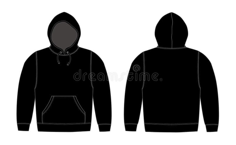 Illustration Of Hoodie Hooded Sweatshirt Black Vektor Abbildung illustration-of-hoodie-hooded-sweatshirt-black-vektor-abbildung