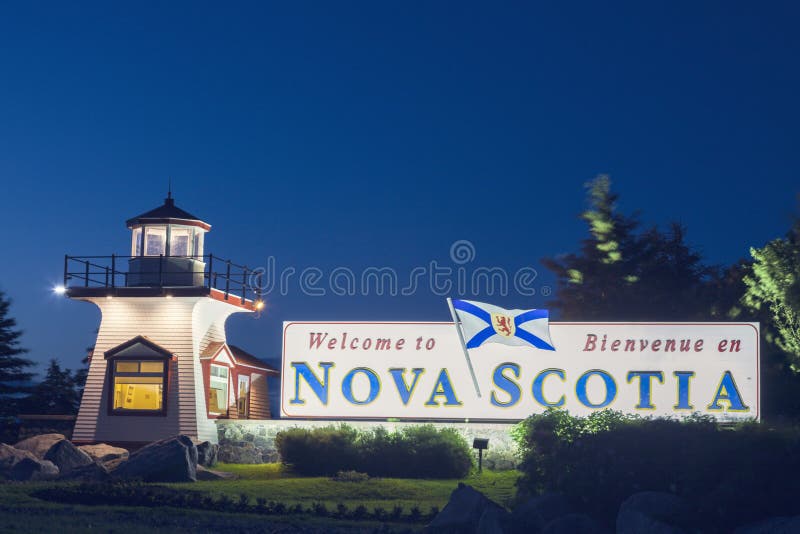 Nova Scotia sign photo stock. Image du sign, scotia 138370130