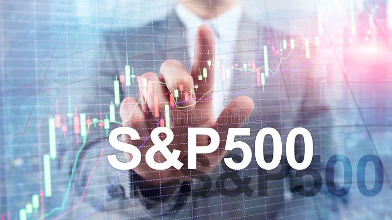 Indice boursier américain S P 500 - SPX. Concept d'entreprise de trading financier photo stock