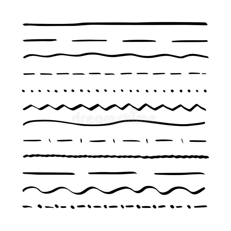 Conjunto de elementos de rotulagem de texto de linhas desenhadas à mão Borda dos elementos sublinhados da cópia Traço de desenho ilustração do vetor Conjunto de elementos de rotulagem de texto de linhas desenhadas à mão Borda dos elementos sublinhados da cópia Traço de desenho ilustração do vetor