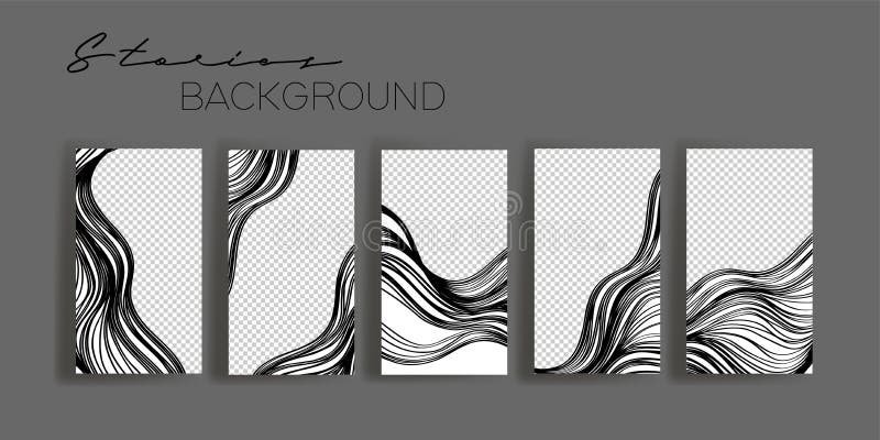 Plantillas del marco de las historias de Instagram Maqueta para la bandera social de los medios Diseño abstracto blanco y negro d libre illustration Plantillas del marco de las historias de Instagram Maqueta para la bandera social de los medios Diseño abstracto blanco y negro d libre illustration