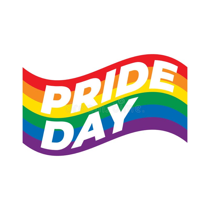 Pride day flag isolated on white background. vector. Pride day flag isolated on white background. vector