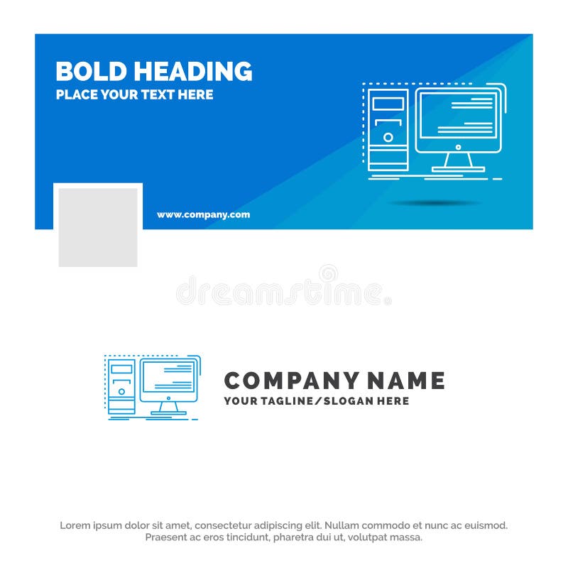 Plantilla De Logotipo De Blue Business Para Pc Escritorio Hardware