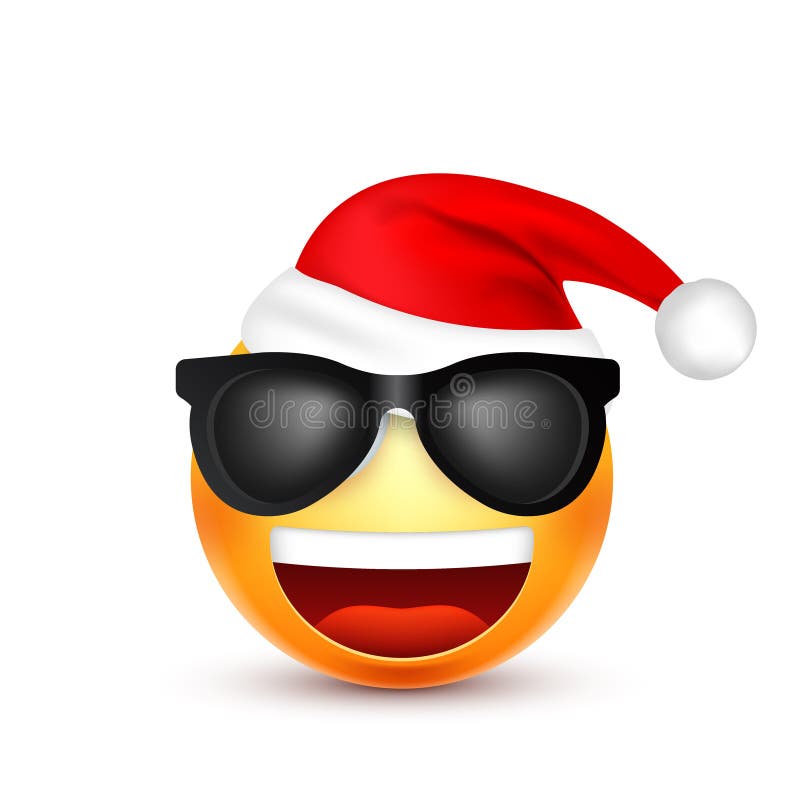 Smiley,emoticon. Yellow emoji, face with emotions and Christmas hat. New Year, Santa.Winter. Sad happy angry faces.Funny cartoon character mood. Vector. Smiley,emoticon. Yellow emoji, face with emotions and Christmas hat. New Year, Santa.Winter. Sad happy angry faces.Funny cartoon character mood. Vector