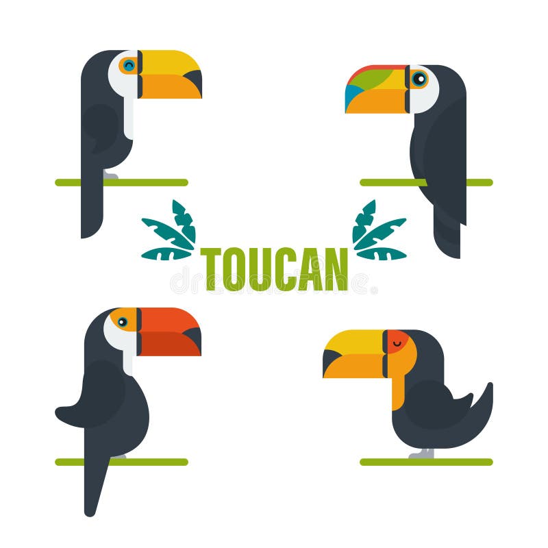 Toucan鸟卡通人物 在白色隔绝的逗人喜爱的toucan平的传染媒介 南美洲的动物区系 r 库存例证 Toucan鸟卡通人物 在白色隔绝的逗人喜爱的toucan平的传染媒介 南美洲的动物区系 r 库存例证
