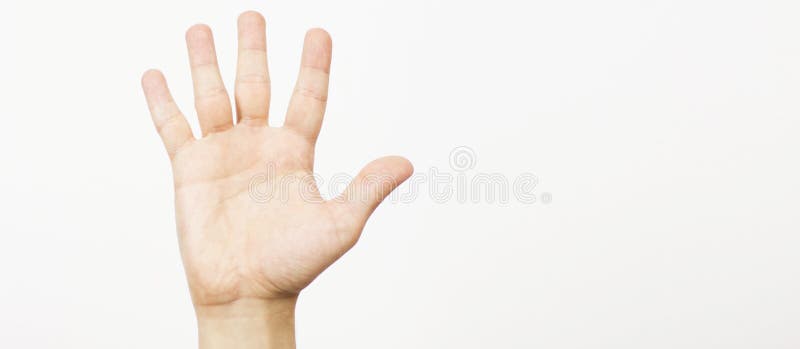 ?e?ska r?ka przed?u?y? w powitaniu odizolowywaj?cym na bielu Męska ręka pokazuje gest z pięć palcami odizolowywa na bielu zdjęcia stock ?e?ska r?ka przed?u?y? w powitaniu odizolowywaj?cym na bielu Męska ręka pokazuje gest z pięć palcami odizolowywa na bielu zdjęcia stock