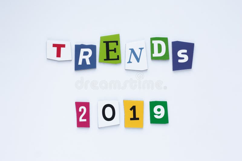 E Tendensenconcept r r stock illustratie E Tendensenconcept r r stock illustratie