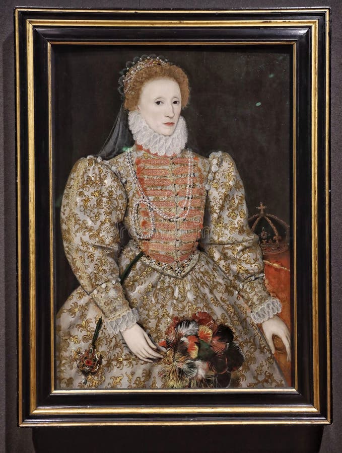 Elizabeth  1533 â€“  1603 was Queen of England and Ireland from 17 November 1558 until her death on 24 March 1603. Sometimes called The Virgin Queen, Gloriana or Good Queen Bess, Elizabeth was the last of the five monarchs of the House of Tudor. This painting known as ` Darnley portrait ` after a previous owner, is one of important surviving images of the Queen. It was almost certainty painted from life and the facial likeness was traced and reused in many later portraits of Elizabeth.