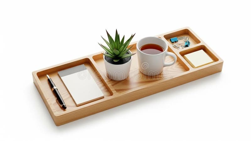 Each compartment has specific utility namely for writing note vector illustration