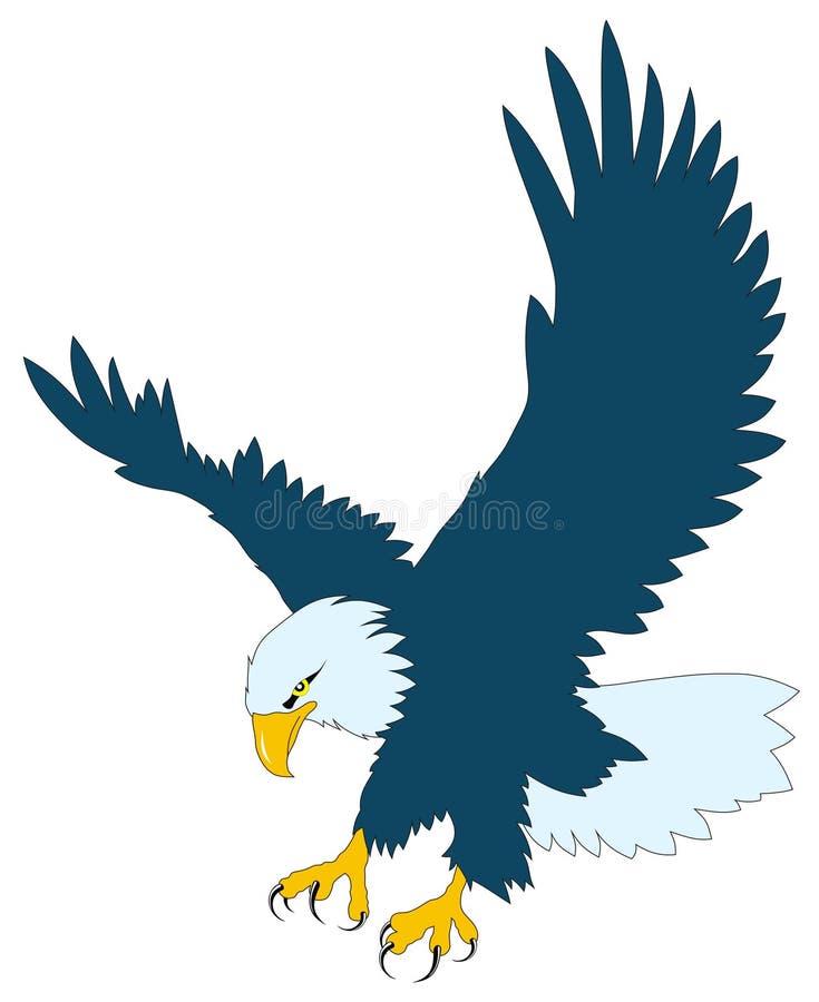 Eagle Swooping Down - Includes Stock Vector - Illustration of hunter ...