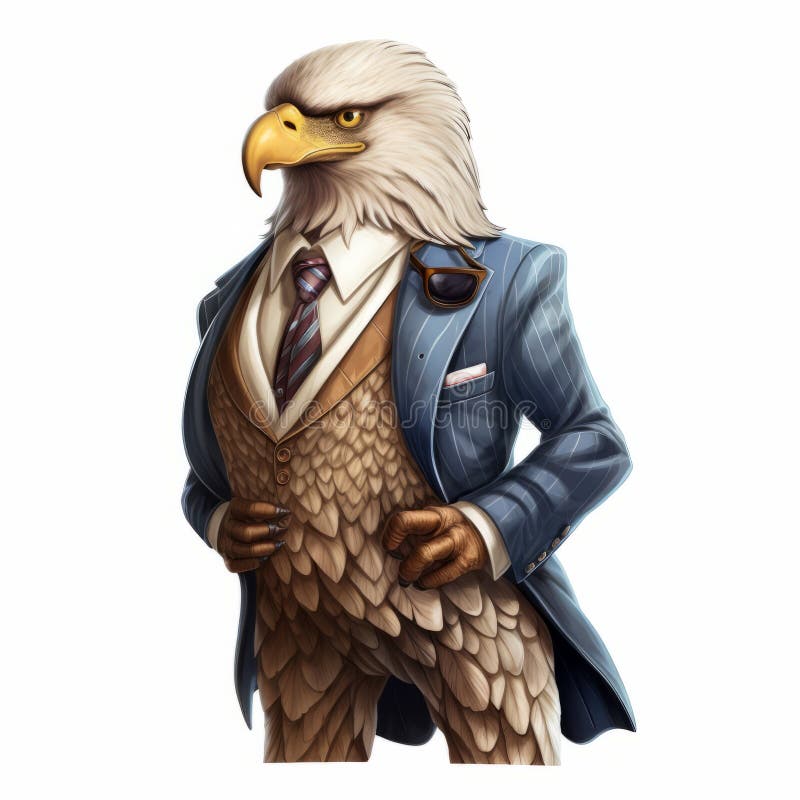 american bald eagle, anime style, in front of... - Stock Illustration  [94122540] - PIXTA