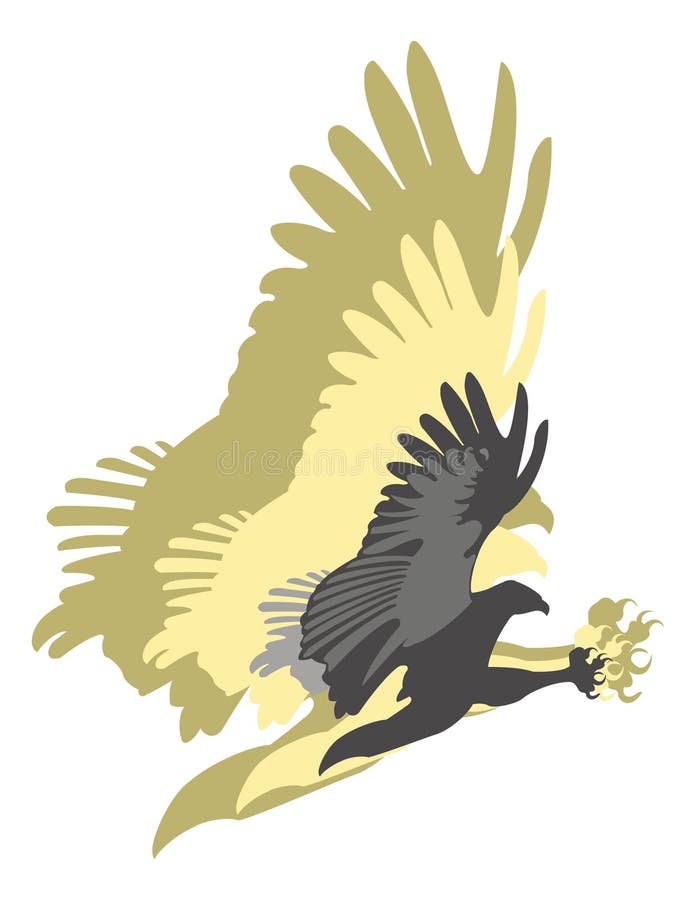Eagle attack royalty free illustration Eagle attack royalty free illustration