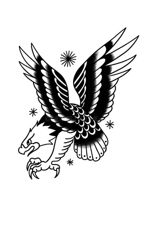 traditional eagle outline