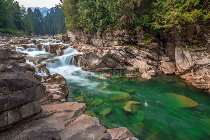Eagle Falls, Skykomish River, Washington State. Eagle Falls is fed by the Skykomish River in Washington State stock images Eagle Falls, Skykomish River, Washington State. Eagle Falls is fed by the Skykomish River in Washington State stock images