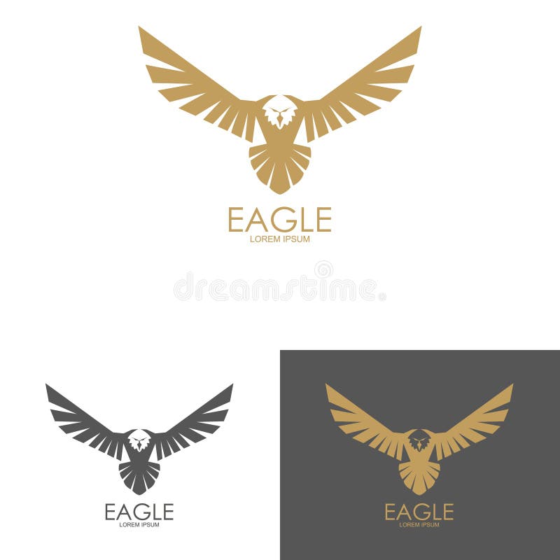 Eagle fläck som isoleras på vit bakgrund stock illustrationer Eagle fläck som isoleras på vit bakgrund stock illustrationer