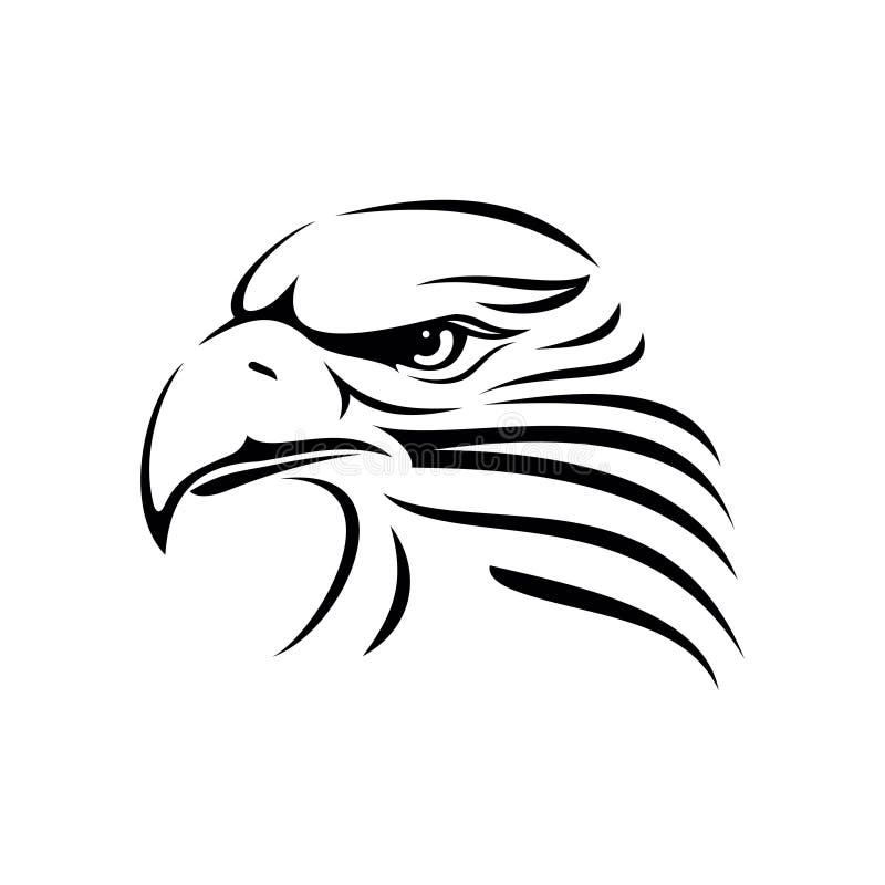 Eagle head vector image stock illustration. Illustration of black -  162574257