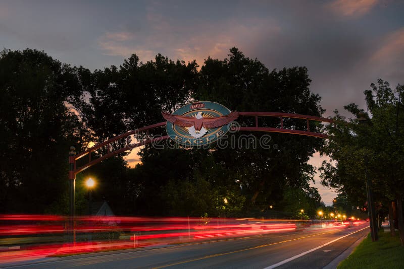Eagle, Idaho Gateway To City Stock Photo Image of clouds, lights 57143840