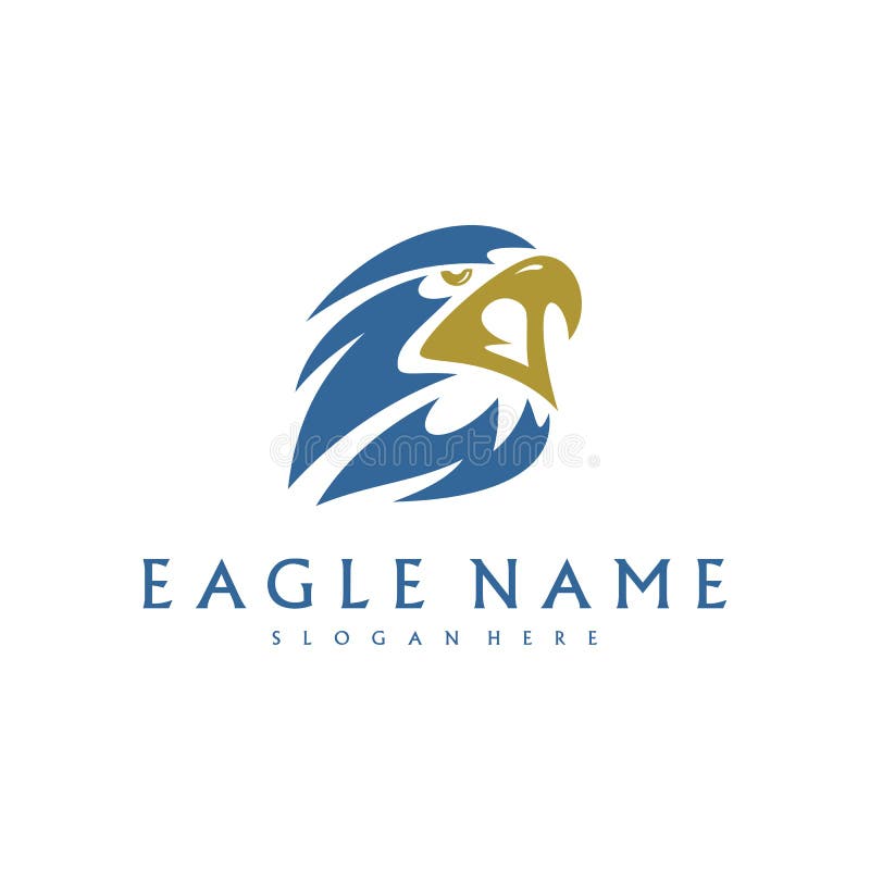 Eagle Logo Design Vector Template. Simple Icon Symbol Stock
