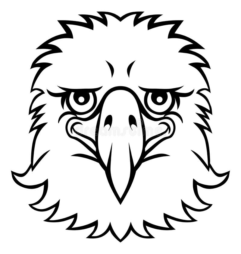 Eagle Mascot Cartoon Character Stock Vector - Illustration of animal,  patriotic: 178697872