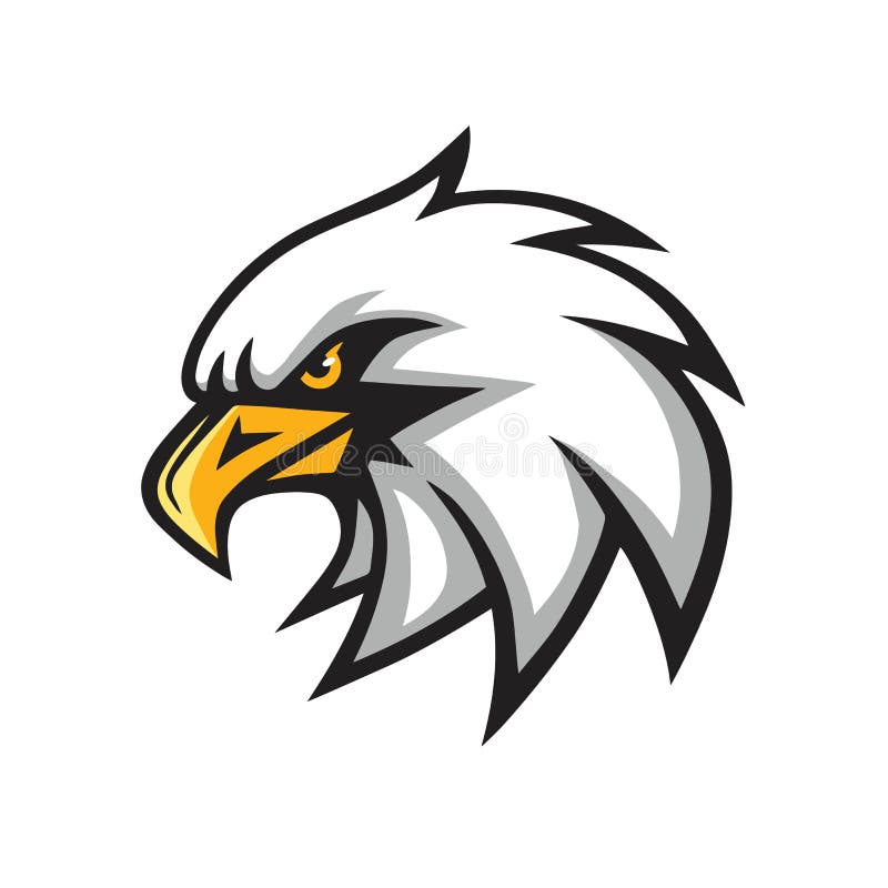 Eagle maskotki loga Wektorowy znak ilustracja wektor