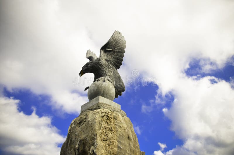 Eagle monument stock image. Image of coast, isle, rock 21565233