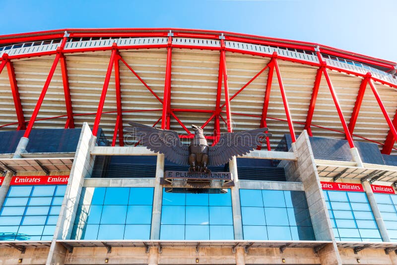 Eagle rzeźby szczegół Benfica stadium w Lisbon zdjęcie royalty free Eagle rzeźby szczegół Benfica stadium w Lisbon zdjęcie royalty free
