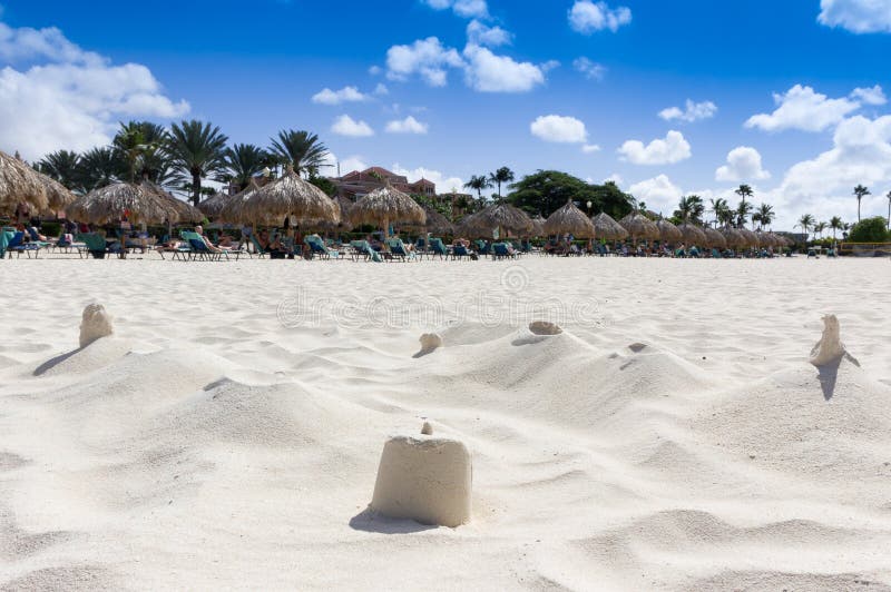 Eagle-Strand in Aruba am 25. Januar 2018 lizenzfreies stockfoto Eagle-Strand in Aruba am 25. Januar 2018 lizenzfreies stockfoto