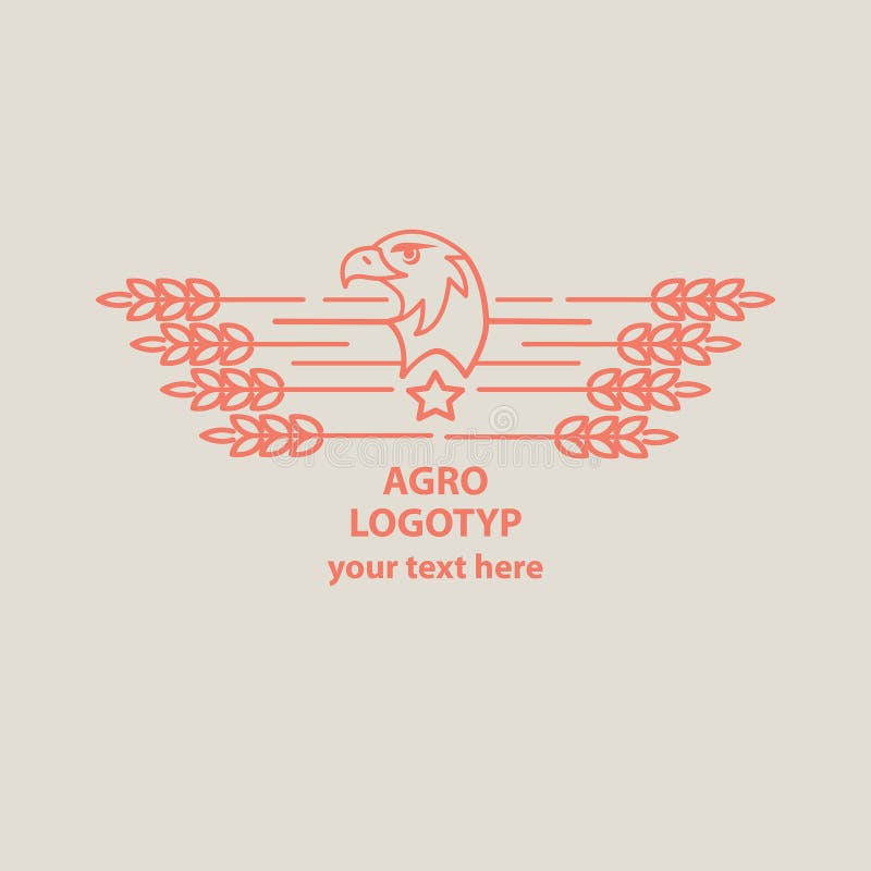 Eagle Symbol Illustration Embleem voor agroculture royalty-vrije illustratie Eagle Symbol Illustration Embleem voor agroculture royalty-vrije illustratie