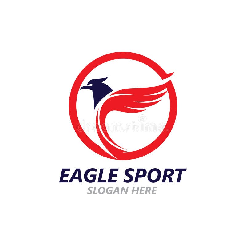 Eagle Wing Logo Design Vector Image Template Stock Vector