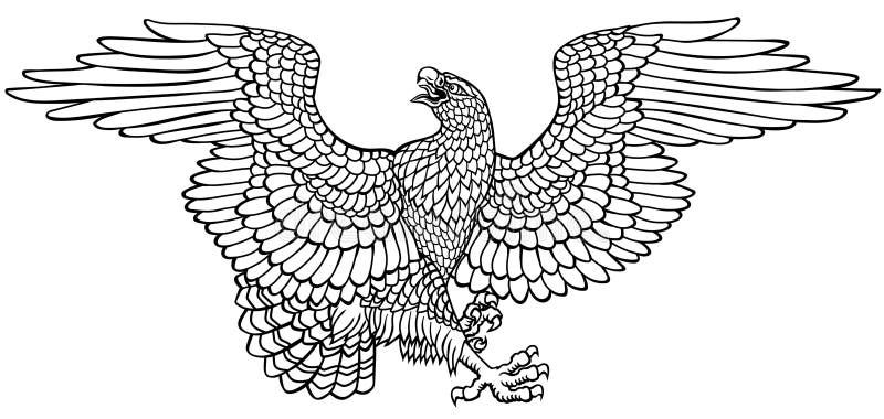 traditional eagle outline