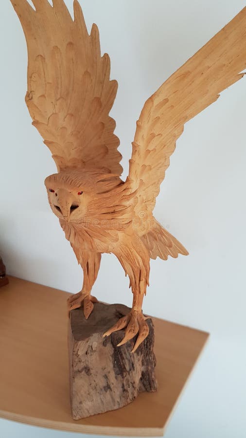 Eagle stock photo. Image of bird, wood, eagle, design 125971712